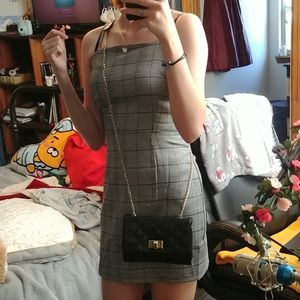 Plaid Body con dress